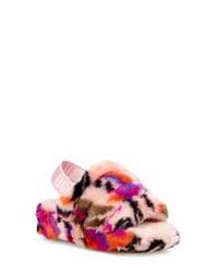 ugg women's fluff yeah slide motlee
