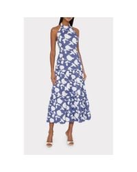 green emerald velvet dress Petal & Pup Women's Francine Floral Midi Dress - Red main image 0