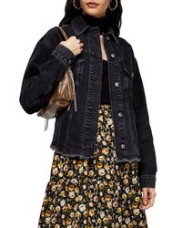 leopard print denim jacket topshop