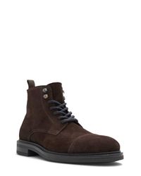ALDO Derrian Leather Lace Up Boots In Black for Men Lyst