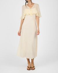 cowl neck dress halter self-portrait - Pink Crepe Halter Neck Maxi Dress