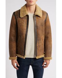 Schott Nyc Air Bomber Jacket Faux Fur Collar Exclusive in Green