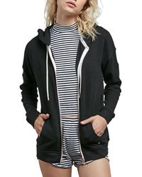 Volcom Multicolor Lil Zip Front Fleece Hoodie