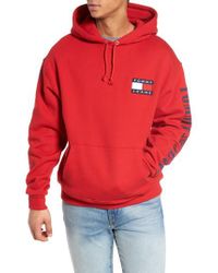 tommy hilfiger red flag hoodie