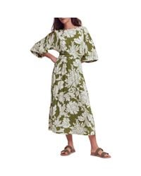 Boden Florrie Jersey Dress Olive Oil in Yellow | Lyst