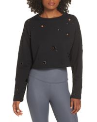 Alo Yoga Multicolor Cadence Crop Sweatshirt