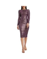 holly long sleeve metallic pliss dress Holly Long Sleeve Metallic Pliss Dress