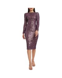 strapless open back dress Emery Sequin Dress – Dress the Population main image 0