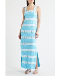 chinese dress ladies Pink Bandeau Broderie Anglaise Ariella Midi Dress