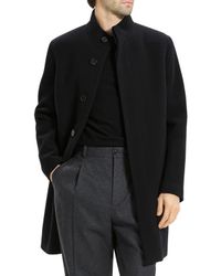 ジャケット・アウター 23AW Theory Wool Melton Clarence NR W A Theory Clarence Wool Melton Coat in Blue for Men | Lyst