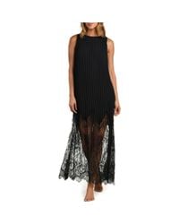 L'Agence Avignon Lace Maxi Dress in Black | Lyst