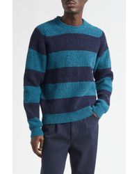 Noah Popcorn Yarn Sweater in Blue for Men | Lyst
