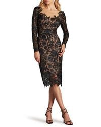 tadashi shoji brone illusion lace cocktail dress Tadashi Shoji Blue Lace Dress Brone Illusion Lace Cocktail Dress