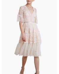 Needle & Thread Midsummer Lace Gown in Pink | Lyst