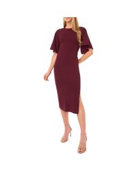 strapless open back dress Flippy Hem Knitted Midi Dress With Belt | Samalee