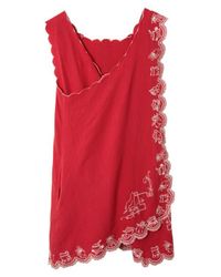 Damson Madder Elspeth Embroidered Nightdress in White | Lyst