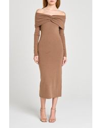 wedding dress backless long sleeve Long Sleeve Fit-and-Flare Dress