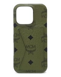MCM Iphone 16 Pro Max Case In Visetos in Metallic for Men | Lyst