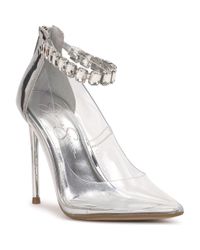 Jessica Simpson Prianne Embellished Mesh Pumps in Black Lyst
