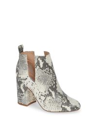 steve madden nayna bootie snakeskin