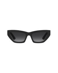 Moschino Cat Eye Sunglasses in Black | Lyst