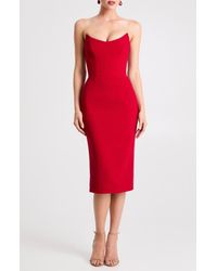 sachin and babi light blue dress Helsi Vivi Strapless Cocktail Dress - Seafoam Multi - 25% Off