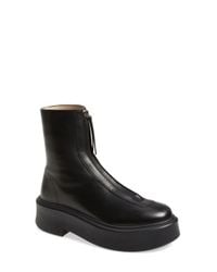 Phoebe Philo Bumper Booties in Black | Lyst