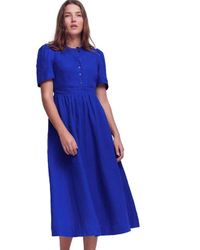 knee length dresses for ladies Boden Women's Carla Jersey Wrap Dress in Green