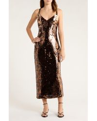 L'Agence Kaiya Sequined Lace Dress | Lyst L'Agence Kaiya Sequined Lace Dress | Lyst