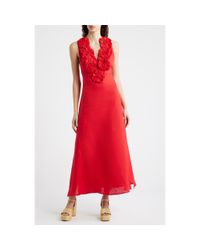 knee length dresses for ladies Farm Rio Women's Delicate Flower Arabesques Midi Skirt – Saint Bernard main image 1