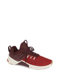 nike free x metcon burgundy