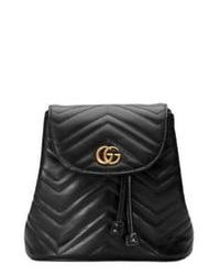 black mini gg marmont 2.0 backpack