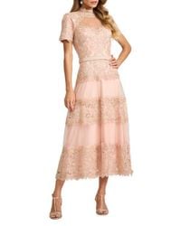 tadashi shoji brone illusion lace cocktail dress Tadashi Shoji Women's Brone Illusion Lace Cocktail Dress at CoolSprings Galleria in Franklin, TN