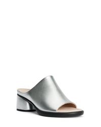 Ecco Leather Slide Sandals in Black Lyst