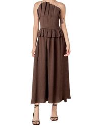 green emerald velvet dress Embroidered Smocked Cami Maxi Dress  English Factory