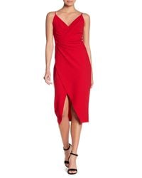 betsey johnson faux wrap dress