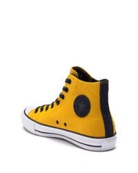 converse yellow black