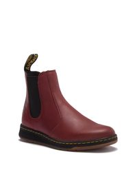 martens boot dr chelsea 2976 vegan cherry