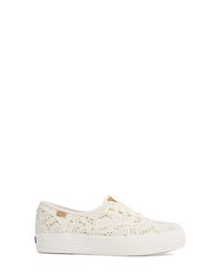 keds embroidered platform sneakers