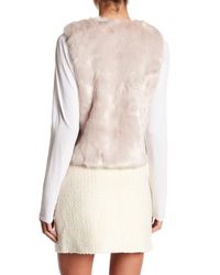 Skies Are Blue Pink Faux Fur Short Vest