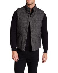 herringbone puffer vest