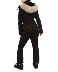 TOPSHOP Sno Volcan Ski Suit in Black - Lyst
