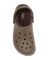 faux fur lined crocs