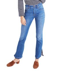 jeans madewell demi hem cali boot split