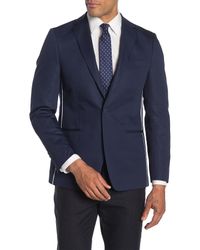 navy calvin klein pipe slim trim jacket separate suit