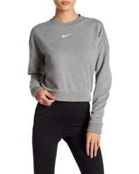 nike dri fit cropped sweatshirt