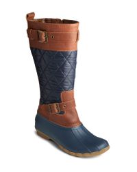 knee high sperry boots