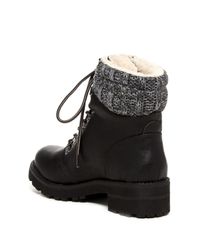 mia maylynn shearling trim boot