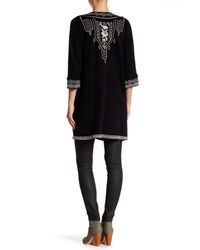 Johnny Was Black Embroidered Jacket