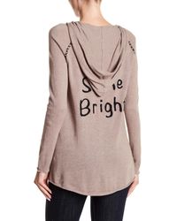 Spun By Subtle Luxury Pink Relaxed Graphic Swing Hoodie